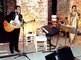 Marcia e Tranka em apresentação no Parque das Ruínas, em Santa Tereza, (RJ, 2001)