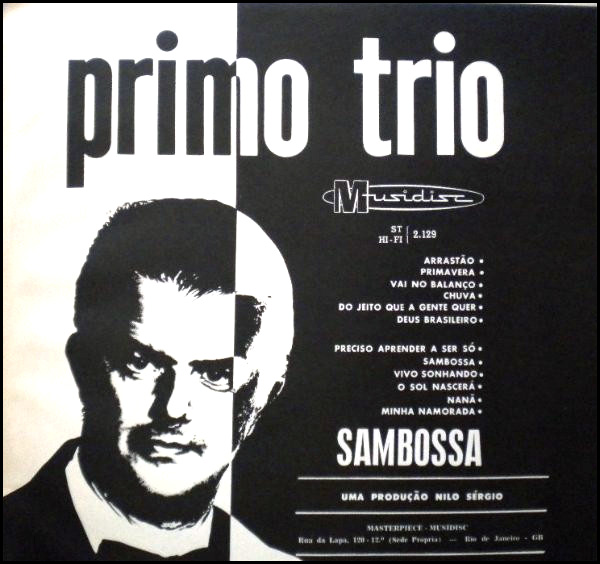 Contracapa LP Primo Trio Sambossa